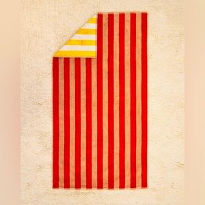 Dusen Dusen Bath Towel - Red / yellow